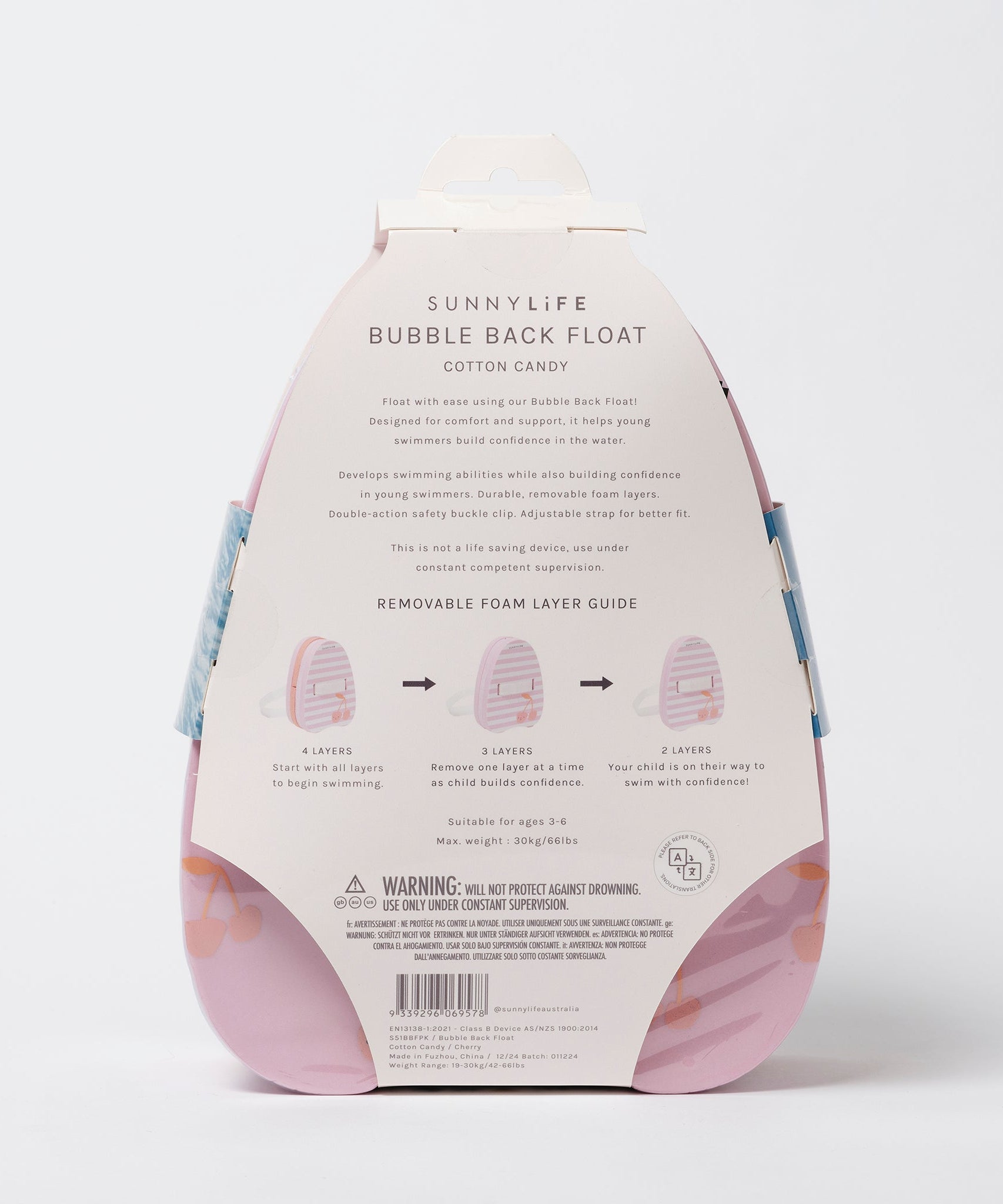 Sunnylife - Детская легкая сумка для плавания с поддержкой спины