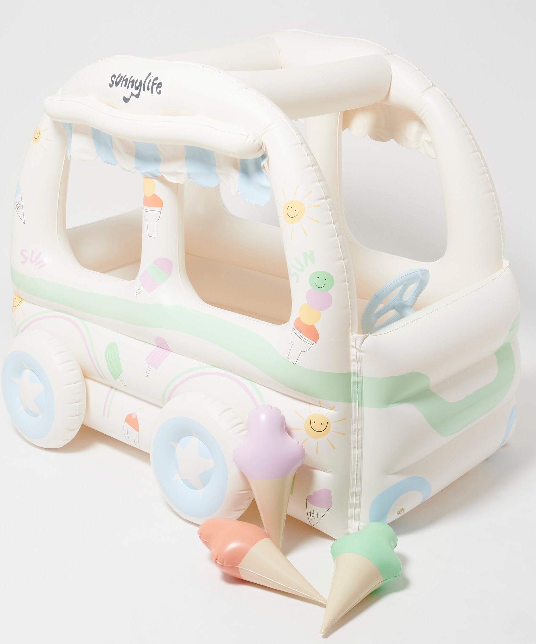 Sunnylife - Детский пляжный и садовый надувной игровой набор "Мороженщик"