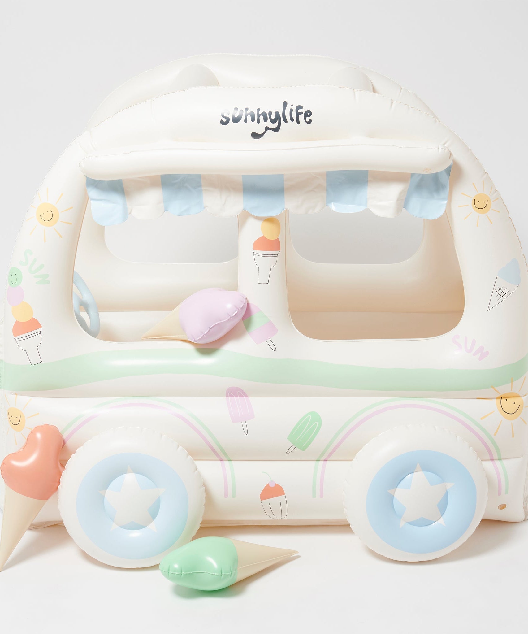 Sunnylife - Детский пляжный и садовый надувной игровой набор "Мороженщик"