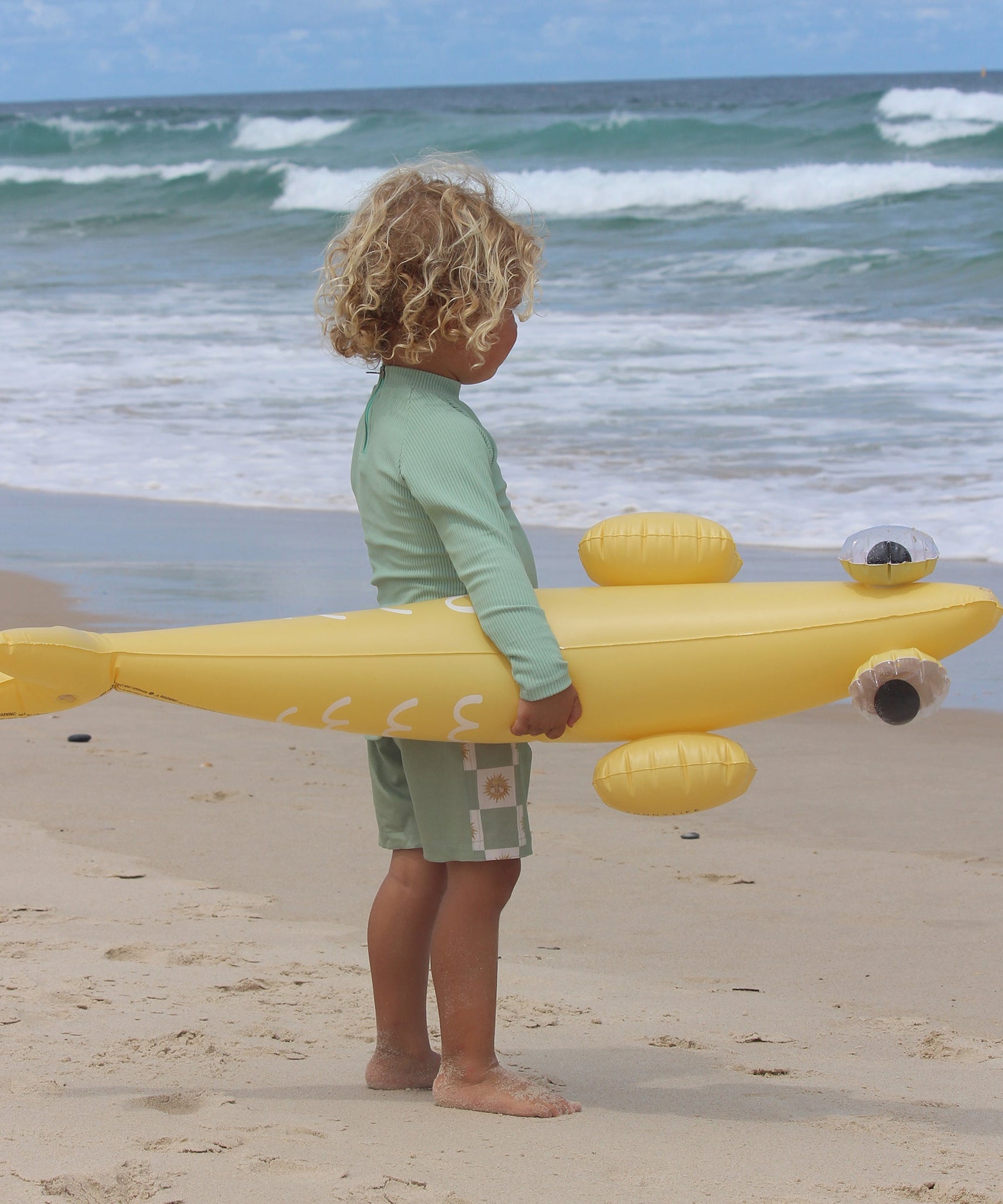 Sunnylife - Надувной плавательный аксессуар для моря и бассейна Balık Finn