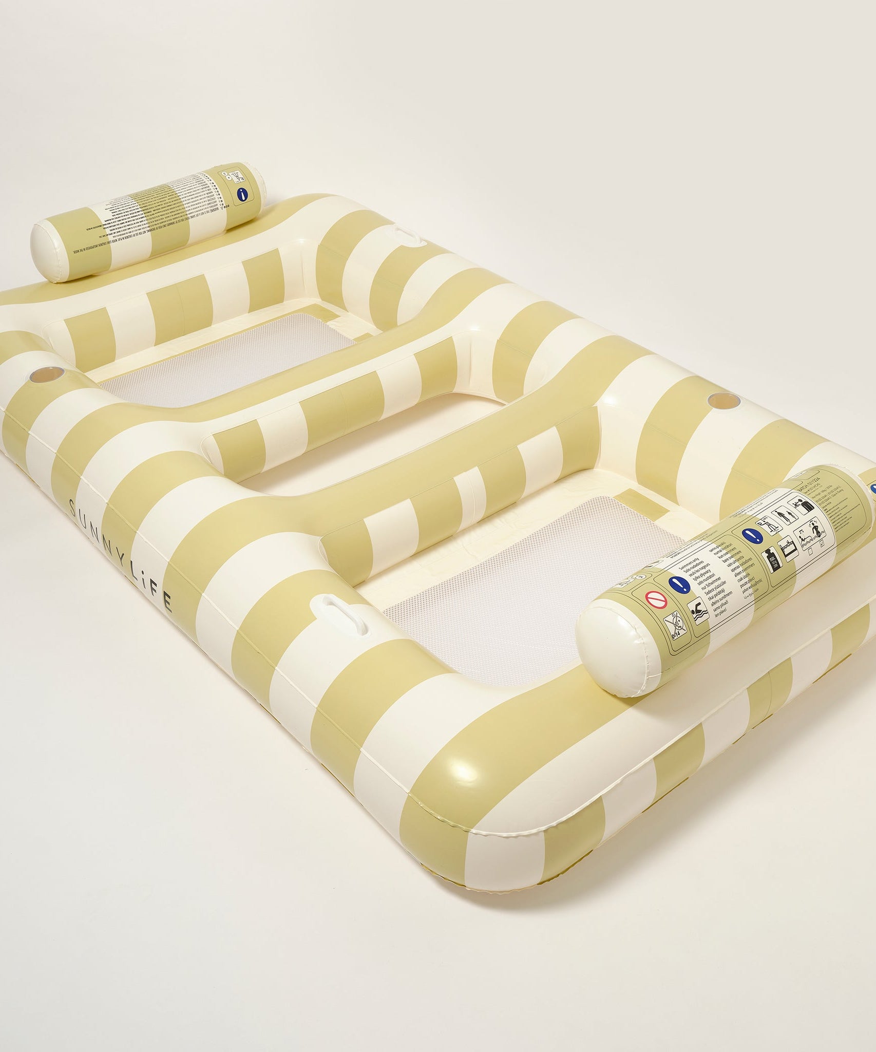 Sunnylife - Casa Sand Stripe Двойной надувной матрас для моря и бассейна