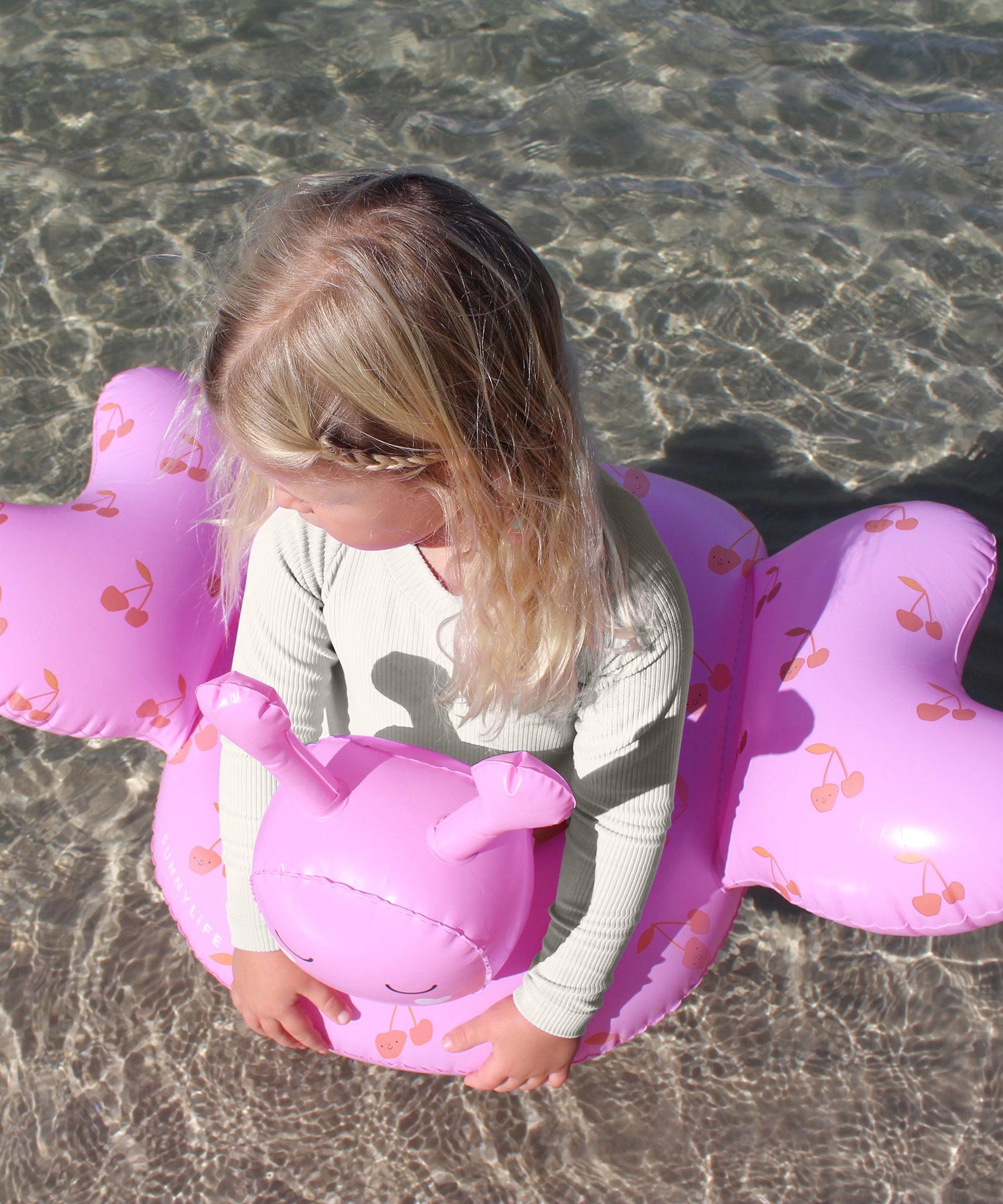 Sunnylife - Детский надувной круг для плавания Cotton Candy