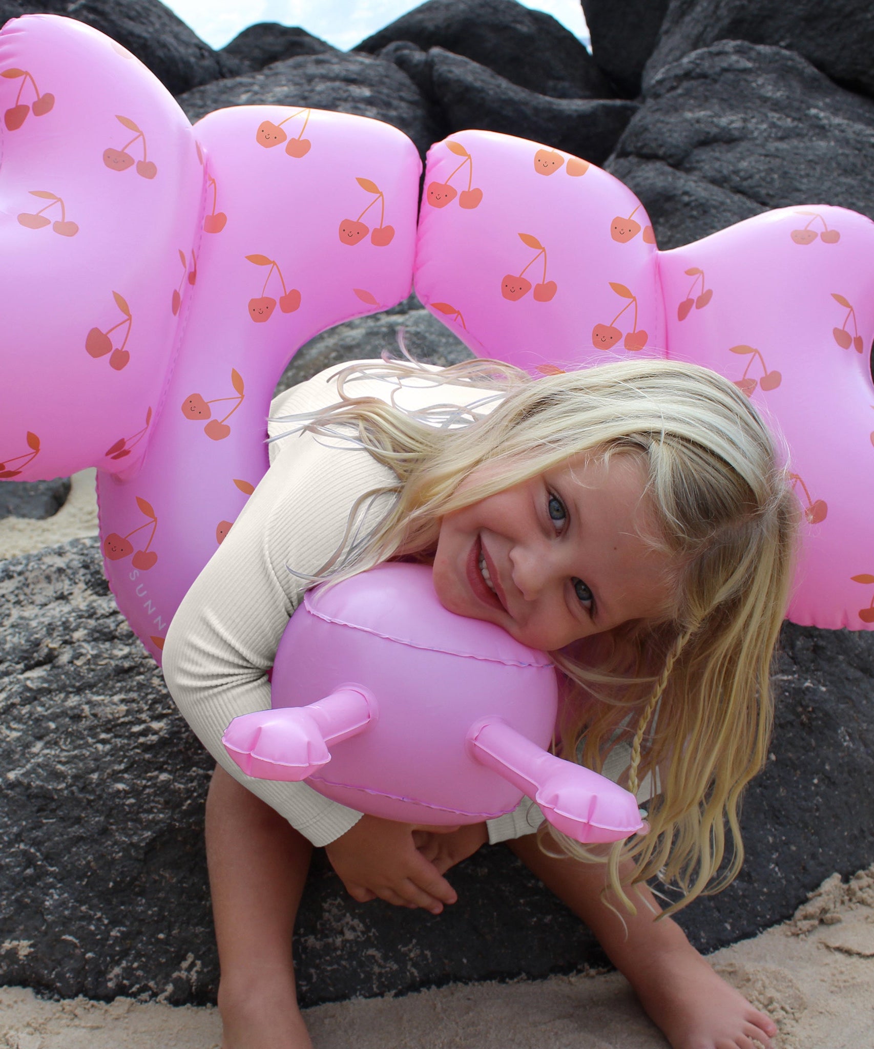 Sunnylife - Детский надувной круг для плавания Cotton Candy