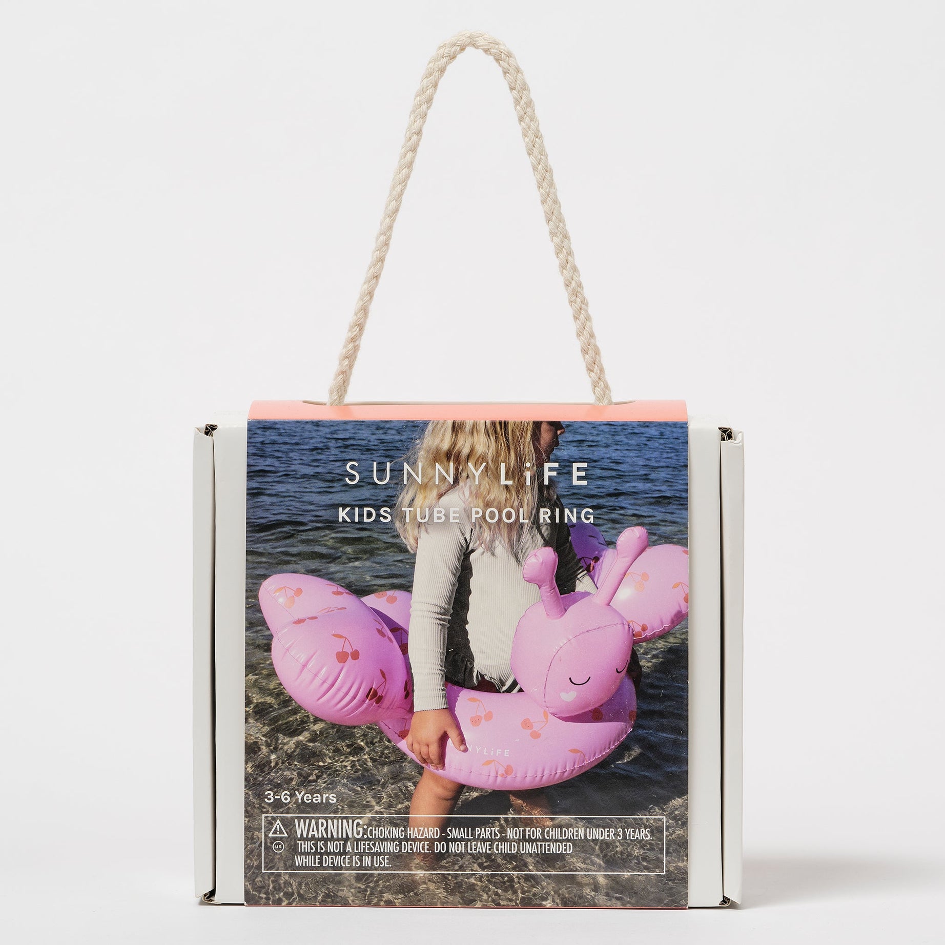 Sunnylife - Детский надувной круг для плавания Cotton Candy