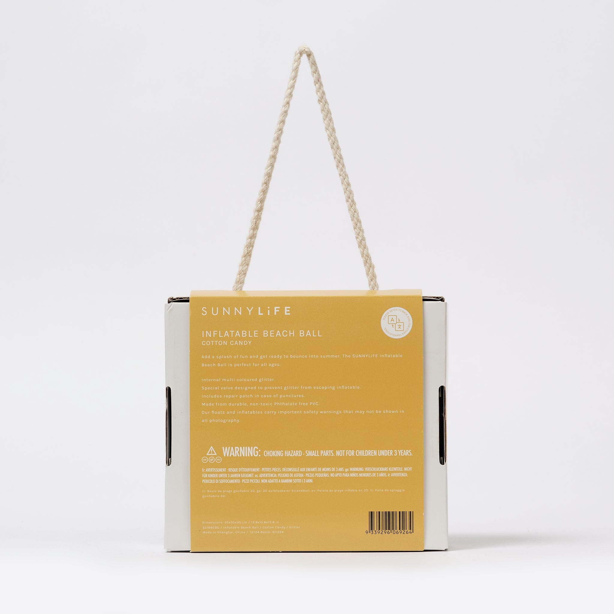 Sunnylife - Cotton Candy Надувной Блестящий Пляжный Мяч