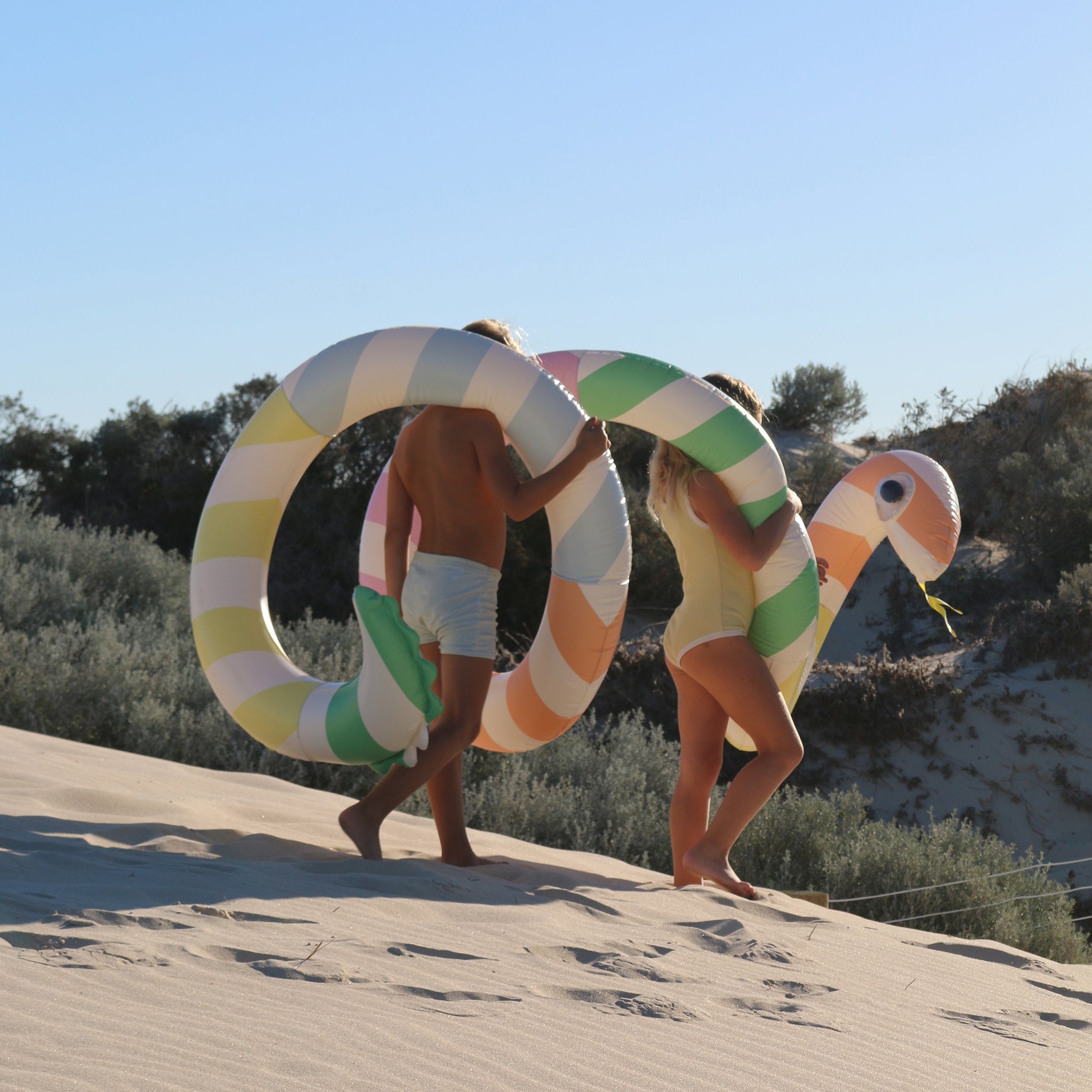 Sunnylife - Огромный надувной бассейн-змея и матрас для развлечений