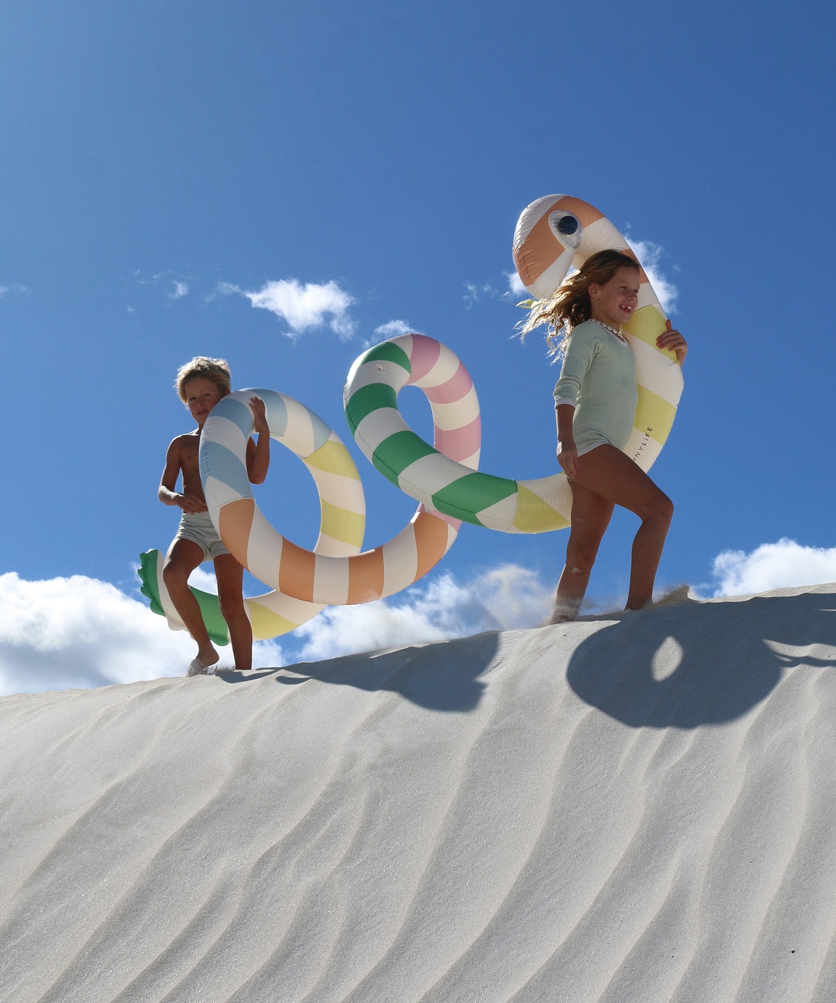 Sunnylife - Огромный надувной бассейн-змея и матрас для развлечений