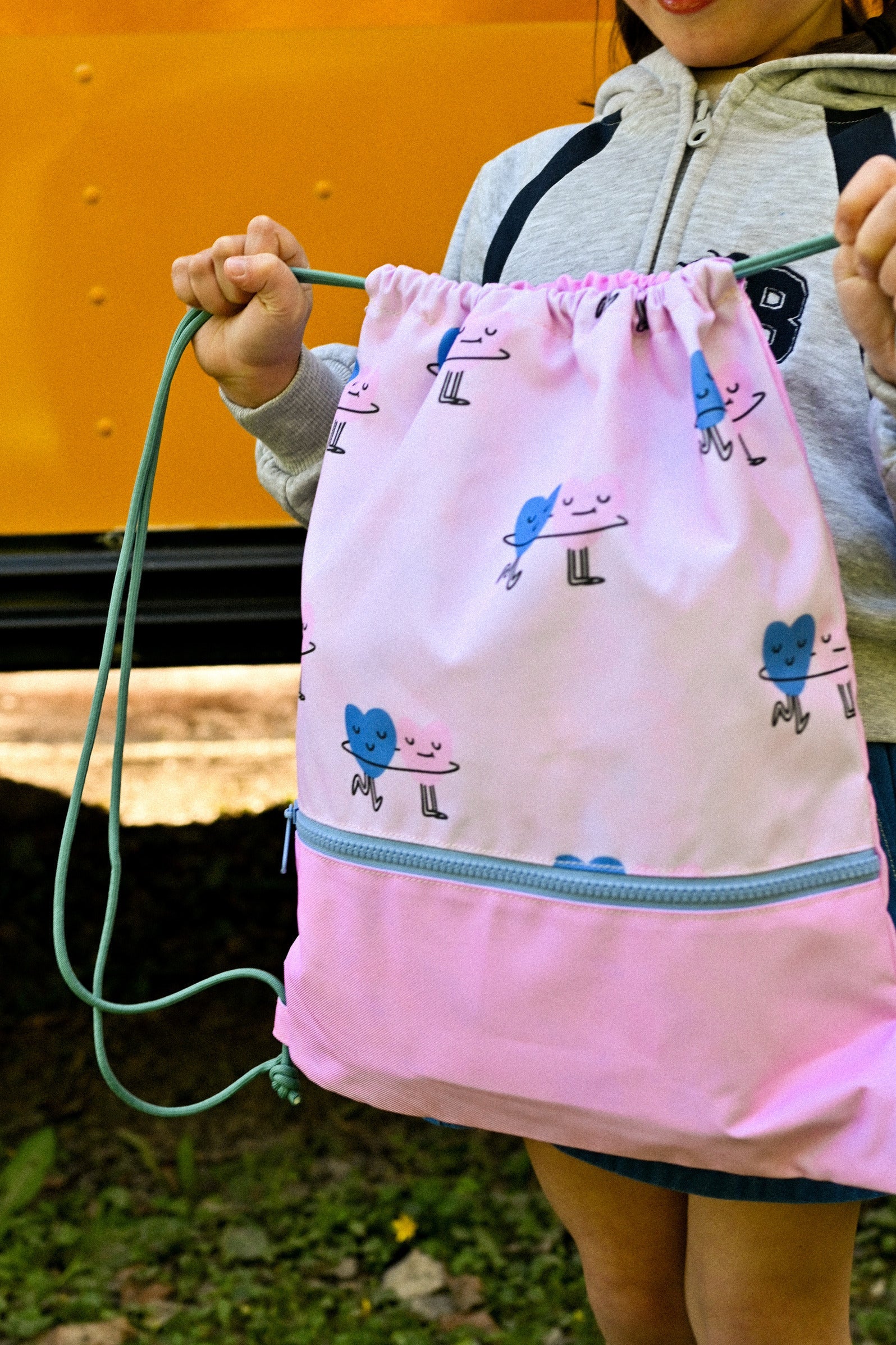 The Cotton Cloud - Рюкзак-мешок на шнурке Dancing Hearts