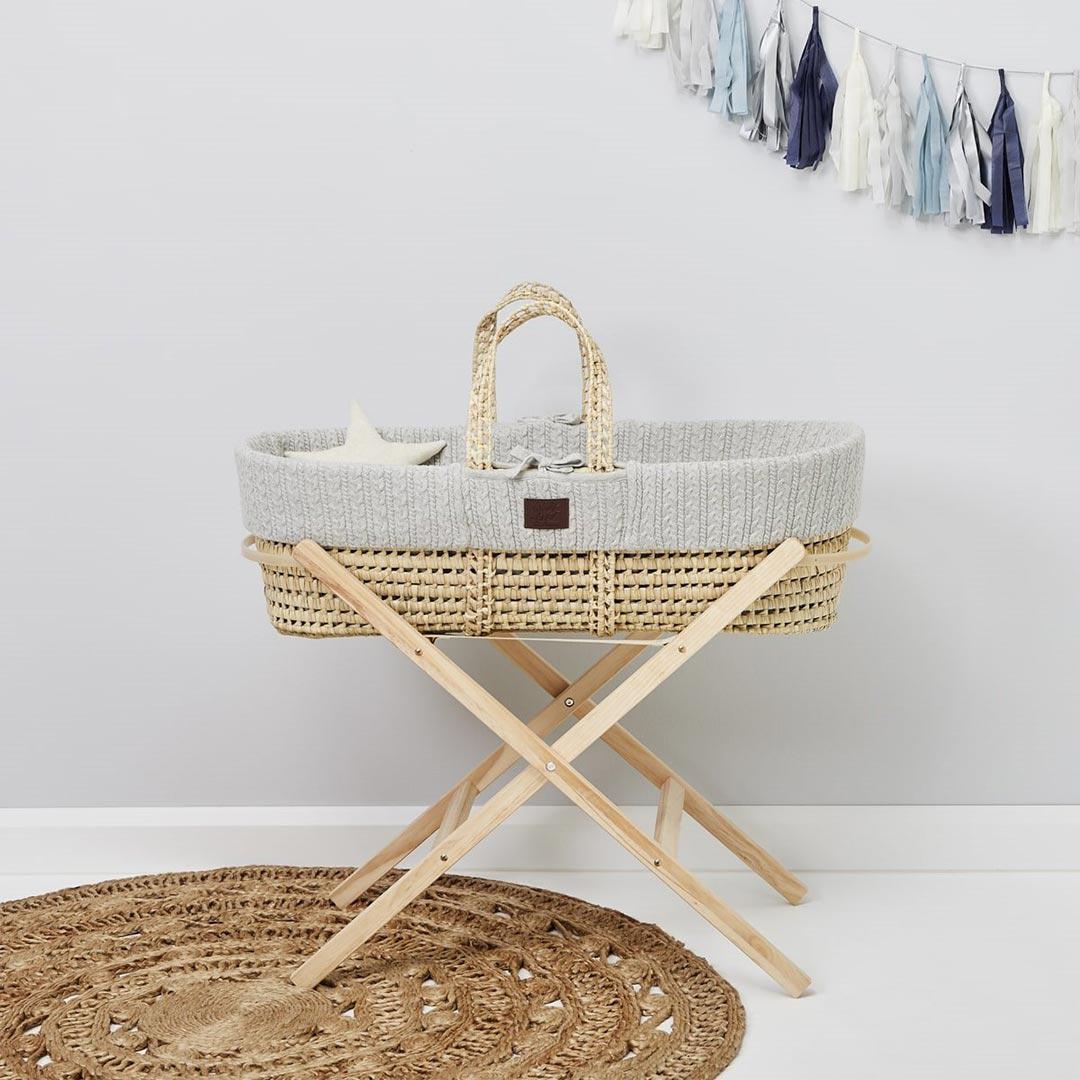 The Little Green Sheep Moses Basket Stand - Natural-Moses Basket Stands- | Natural Baby Shower