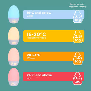 Tommee Tippee Groegg 2 USB Centigrade Thermometer-Thermometers- | Natural Baby Shower