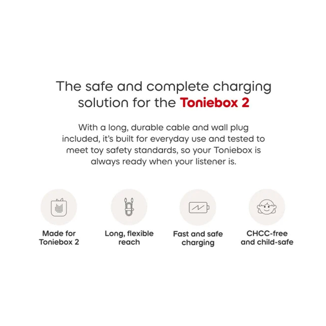 Tonies USB-C Toniebox 2 Charger-Audio Player Accessories- | Natural Baby Shower