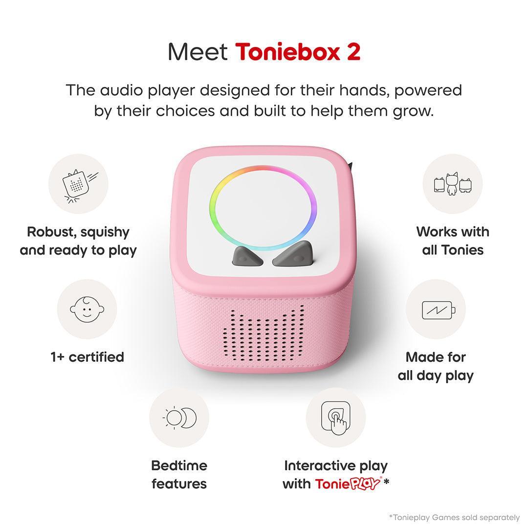 Tonies Toniebox 2 Starter Set with Creative Tonie Rubie - Pink-Audio Players-Pink- | Natural Baby Shower