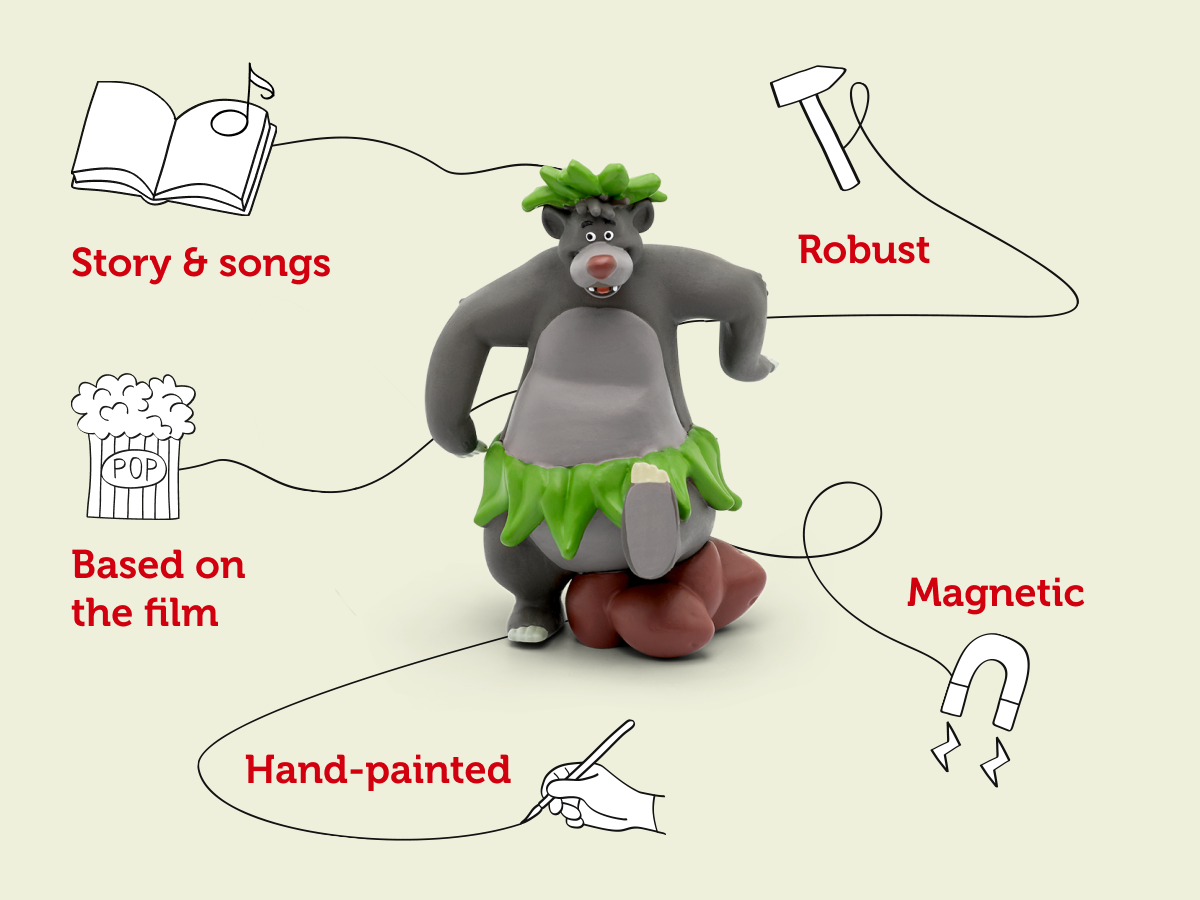 Tonies - Disney Книга джунглей английская звуковая фигурка