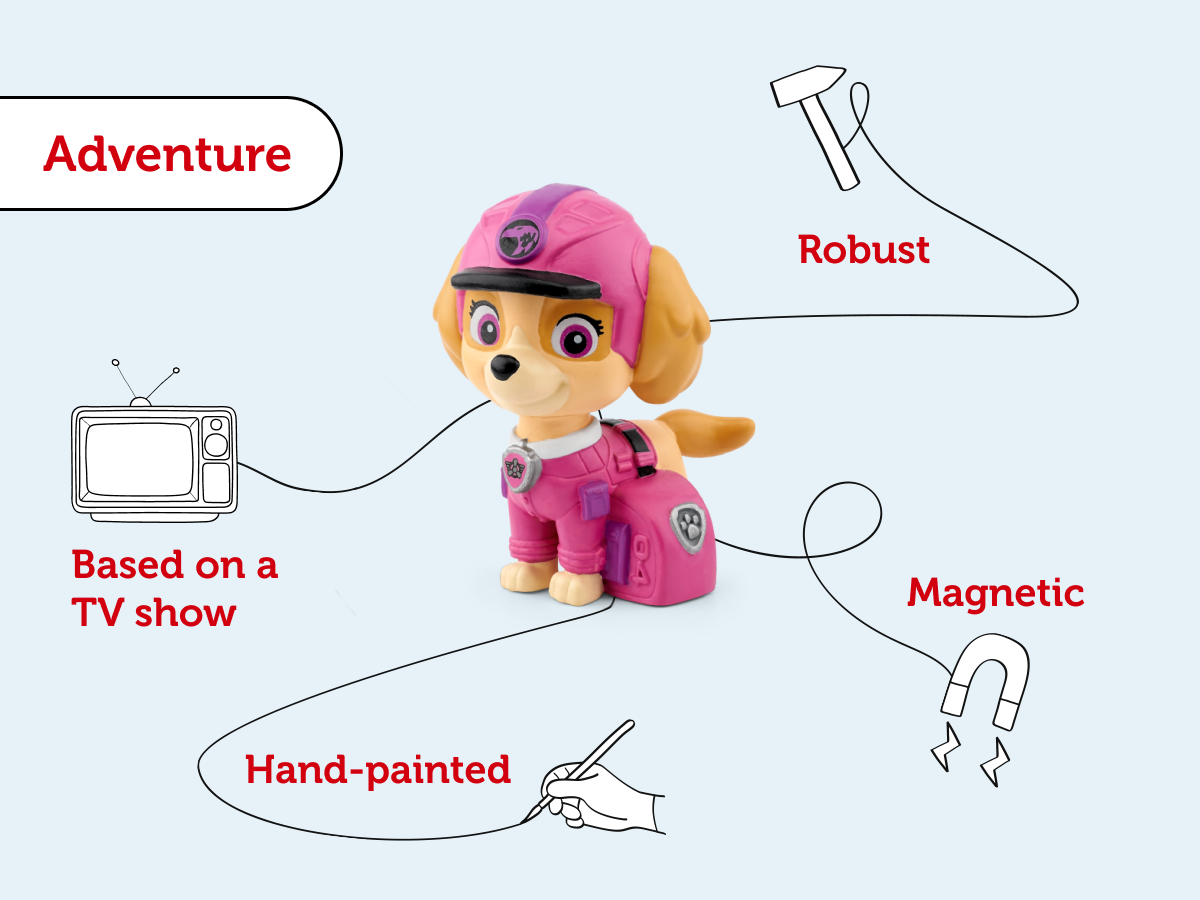 Tonies - Щенячий патруль Лесные щенки: фигурка Skye с английской озвучкой