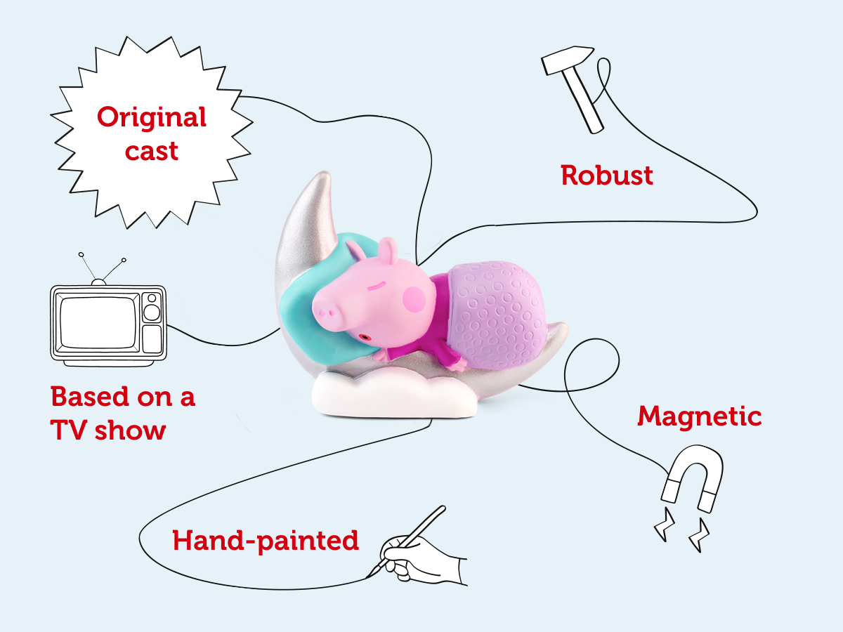 Tonies - Пеппа Свинка Истории на ночь на английском с голосом Фигурка