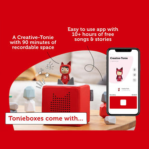 Tonies Toniebox - Red-Audio Players- | Natural Baby Shower