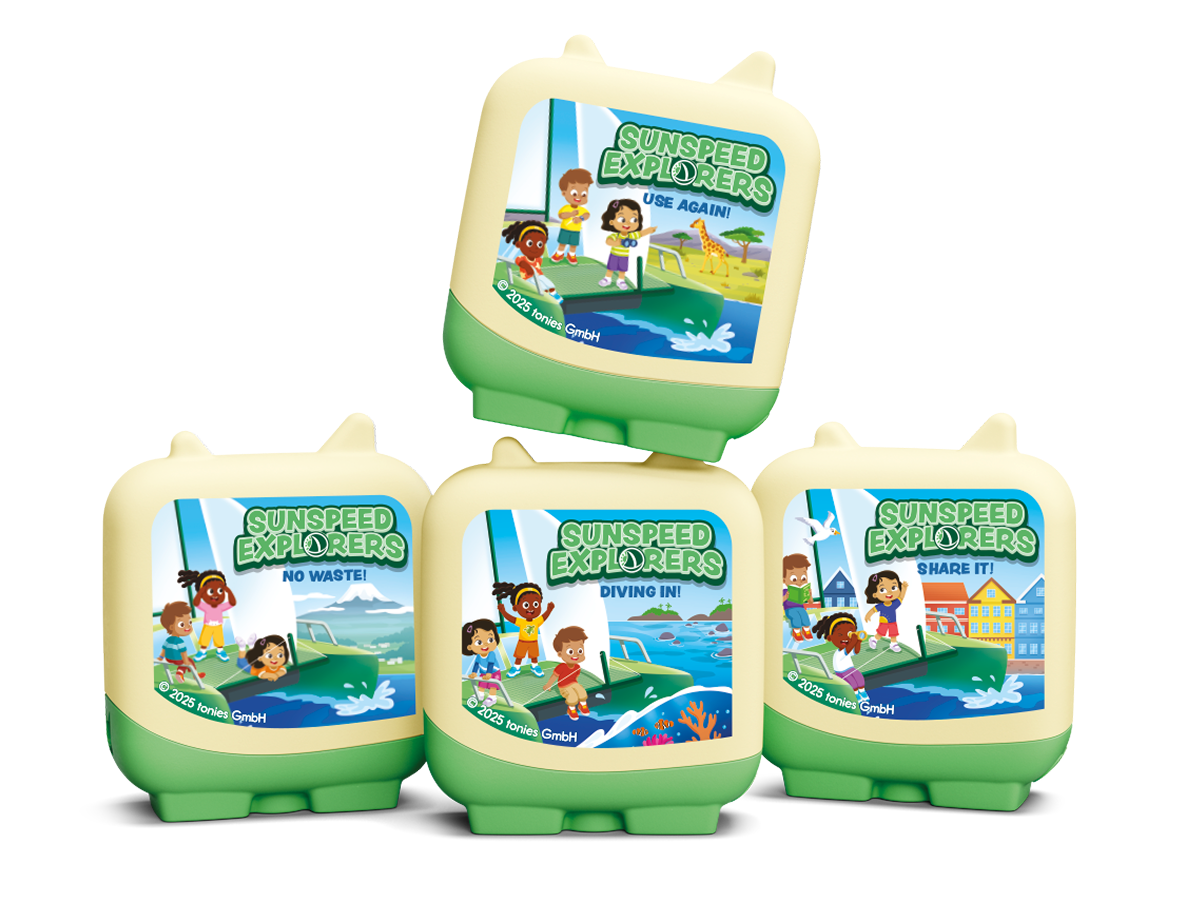 Tonies - Sunspeed Исследователи 4 штуки набор с английской озвучкой