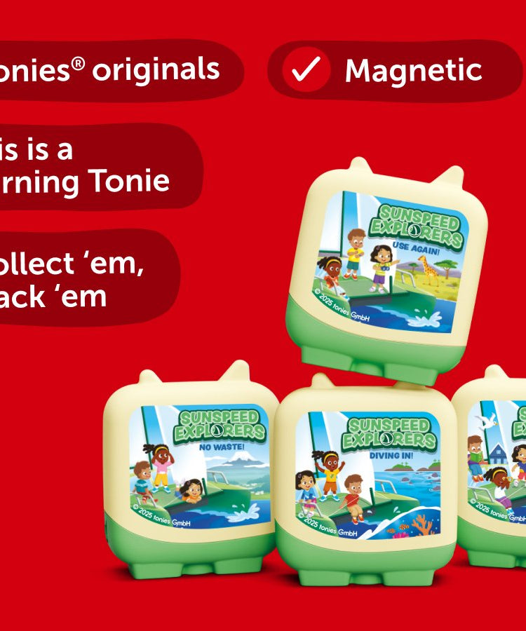 Tonies - Sunspeed Исследователи 4 штуки набор с английской озвучкой