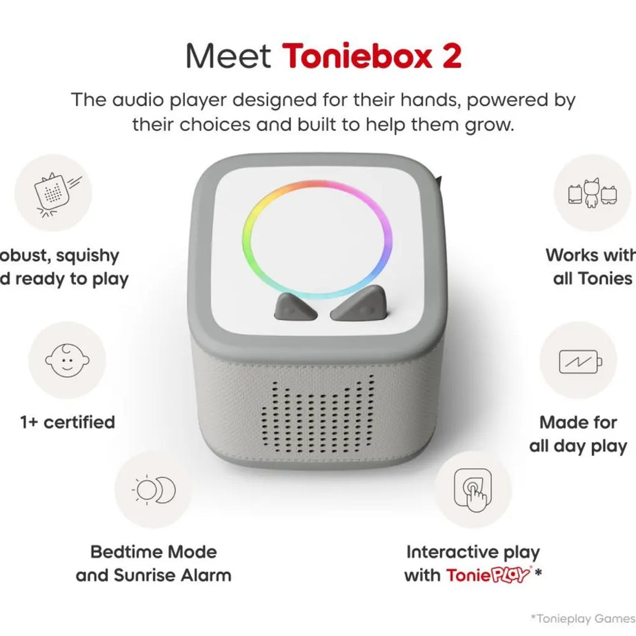 Tonies - Toniebox 2 Набор для начинающих, облачно-голубой корпус