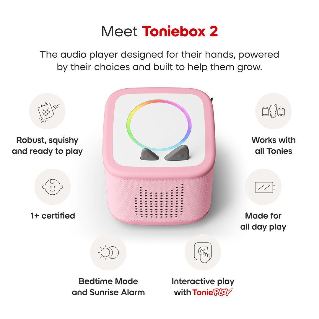 Tonies Toniebox 2 Play Set with PAW Patrol Chase Tonie, Tonieplay Game, Tonieplay Controller - Pink-Audio Players-Pink- | Natural Baby Shower