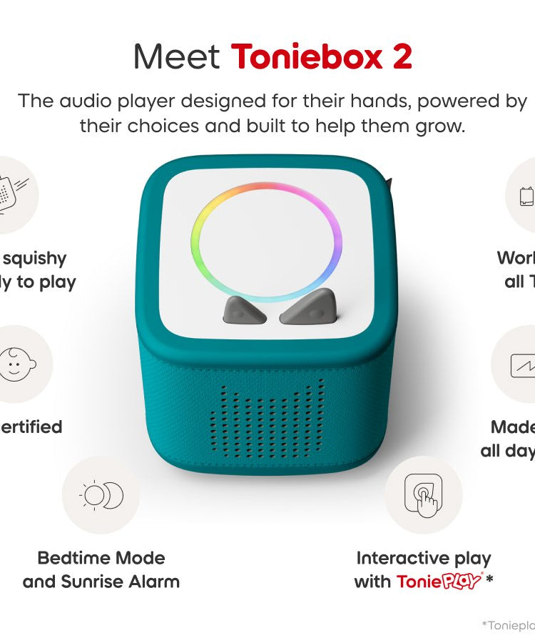 Tonies - Toniebox 2 Тропический бирюзовый стартовый набор коробка