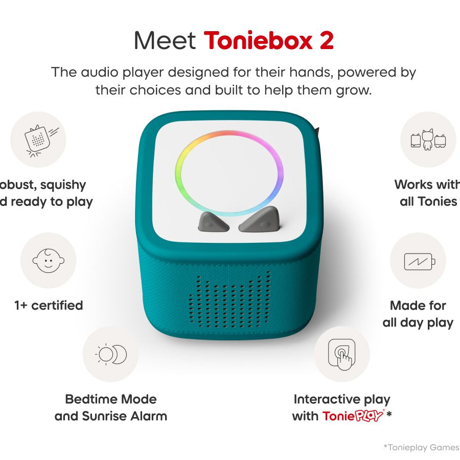 Tonies - Toniebox 2 Тропический бирюзовый стартовый набор коробка