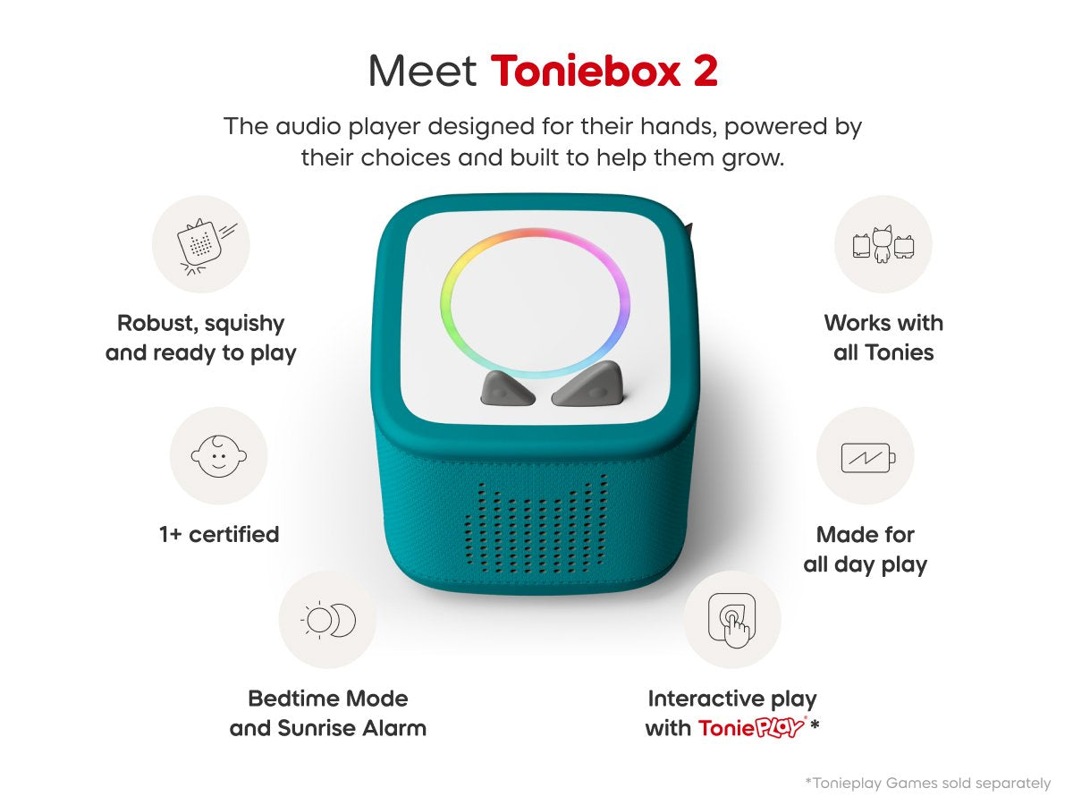 Tonies - Toniebox 2 Тропический бирюзовый стартовый набор коробка