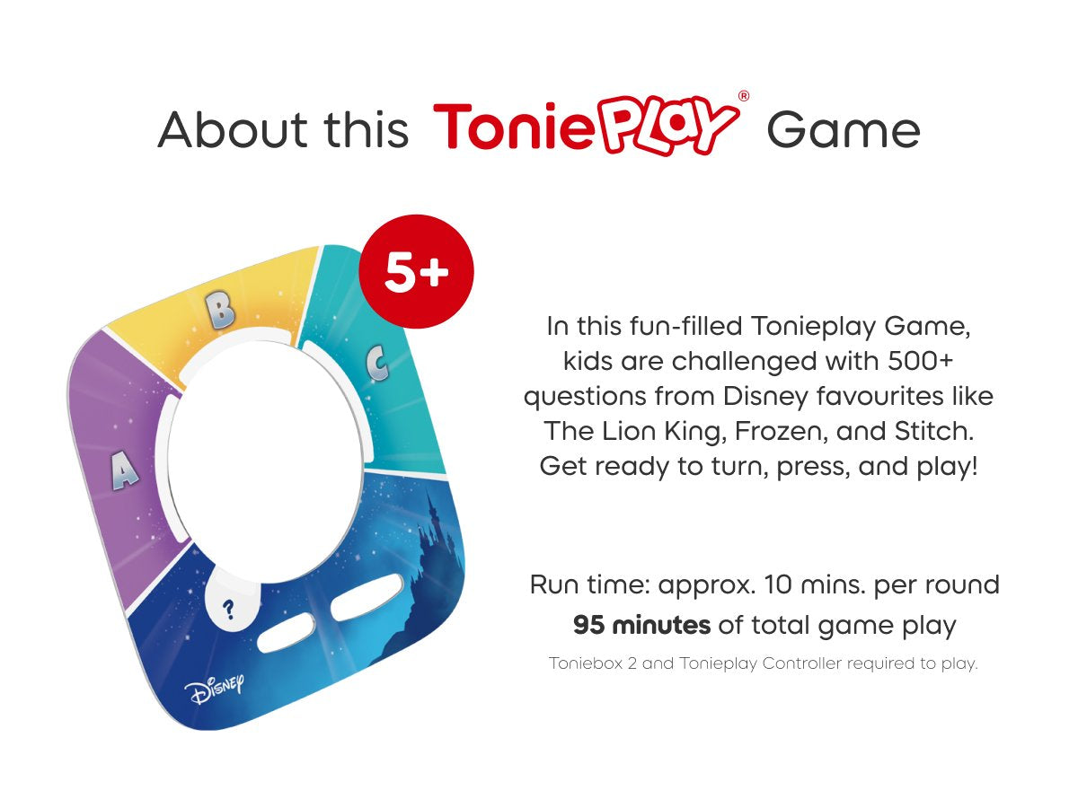 Tonies - Tonieplay Disney Королевство Викторин на английском языке Toniebox 2 Игры