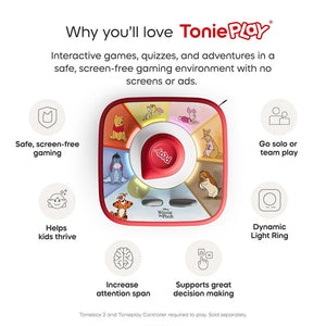 Tonies Disney Winnie The Pooh: Tigger's Mix-Up Fix-Up Tonieplay Game-Audio Player Cards + Characters- | Natural Baby Shower