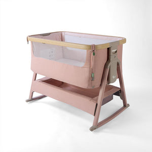 Tutti Bambini Cozee Air 2 Bedside Crib - Drifted Oak / Blush-Cribs-Drifted Oak / Blush- | Natural Baby Shower