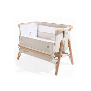 Tutti Bambini CoZee Air Bedside Crib - Scandinavian Walnut/Ecru-Bedside Cribs-Scandinavian Walnut/Ecru-Crib | Natural Baby Shower