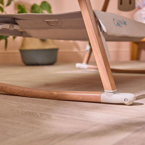 Tutti Bambini CoZee Air Bedside Crib - Scandinavian Walnut/Ecru-Bedside Cribs-Scandinavian Walnut/Ecru-Crib | Natural Baby Shower