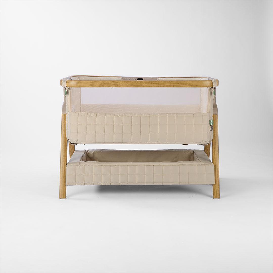 Tutti Bambini Cozee Sense Bedside Crib - Toasted Oak / Sand-Cribs-Toasted Oak / Sand- | Natural Baby Shower