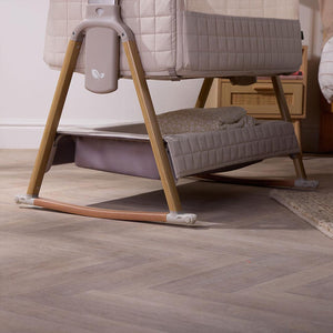 Tutti Bambini Cozee Sense Bedside Crib - Toasted Oak / Sand-Cribs-Toasted Oak / Sand- | Natural Baby Shower