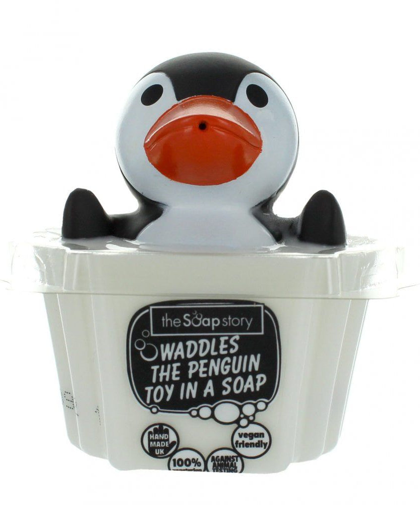 The Soap Story - Penguen Oyuncaklı Kokulu Çocuk Sabunu-Dinossi